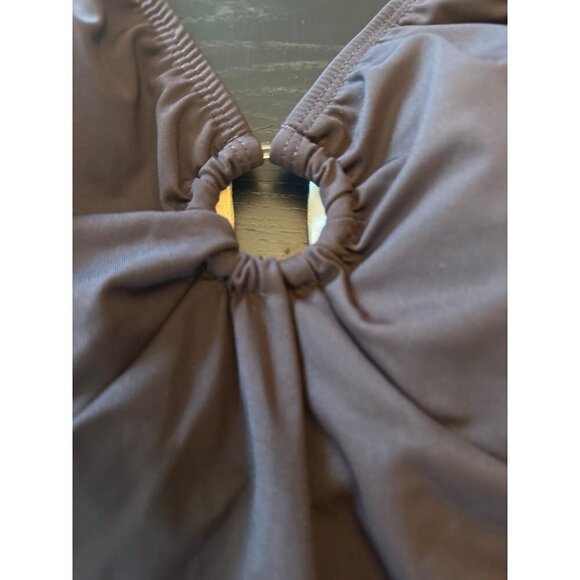 NWT Vintage 1980s Shore Shapes Brown Swimsuit Size 12 Made in USA - Picture 3 of 9